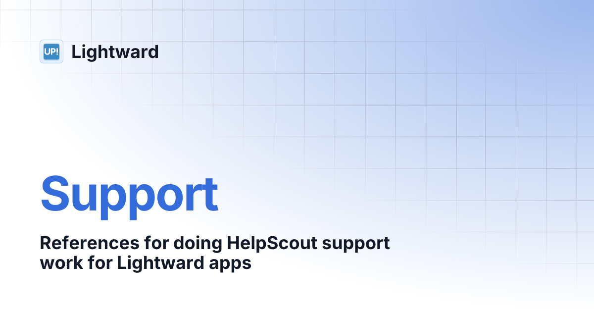 Support | Lightward